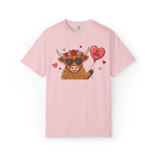 Highland Cow Be Mine Valentine Tee