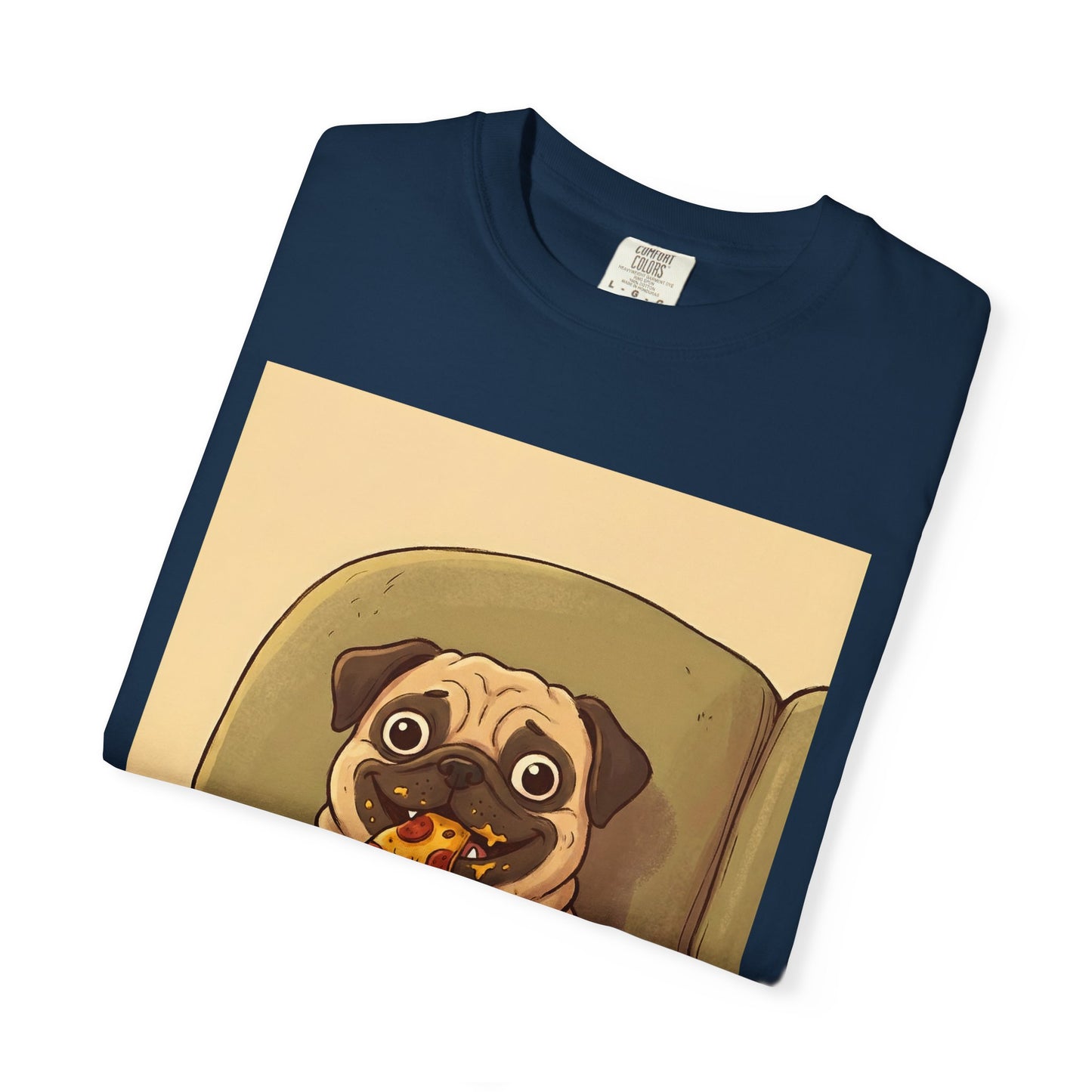Pug Eating Pizza T-shirt