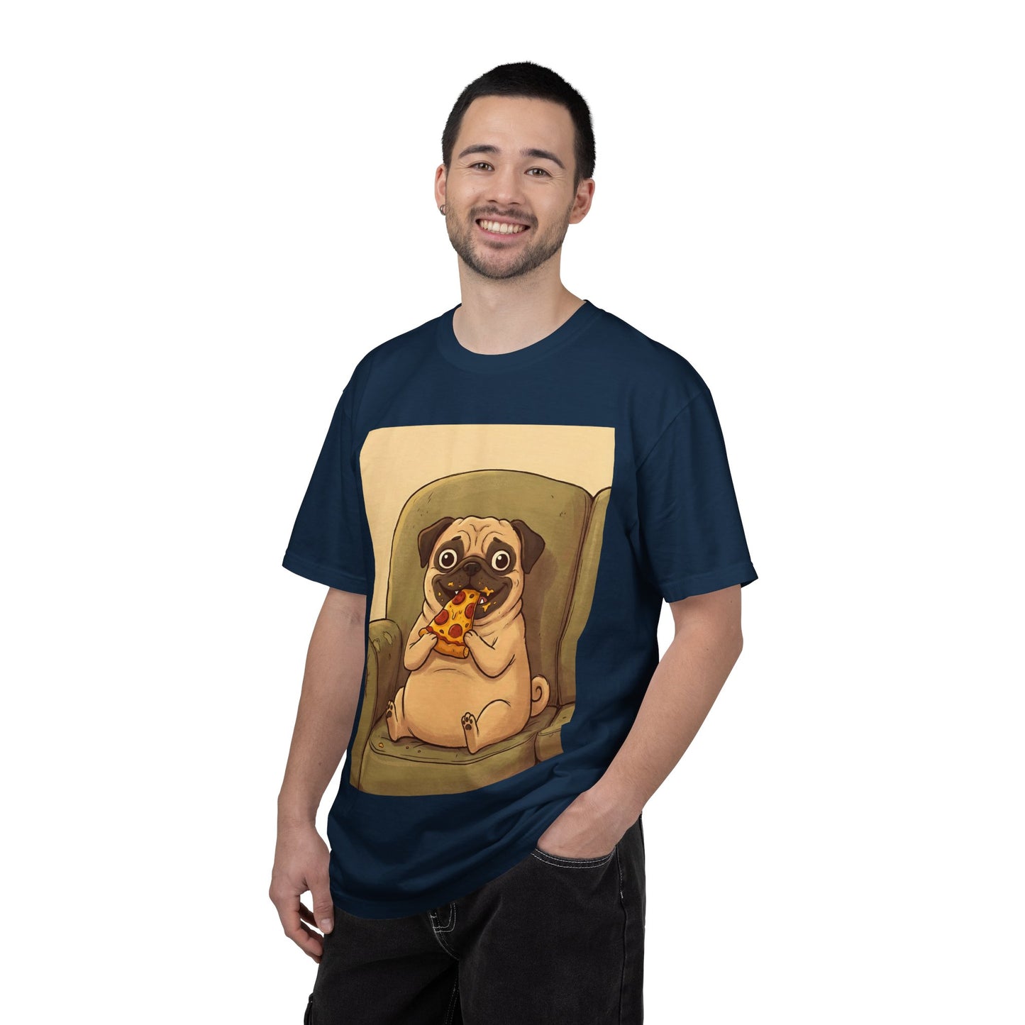 Pug Eating Pizza T-shirt