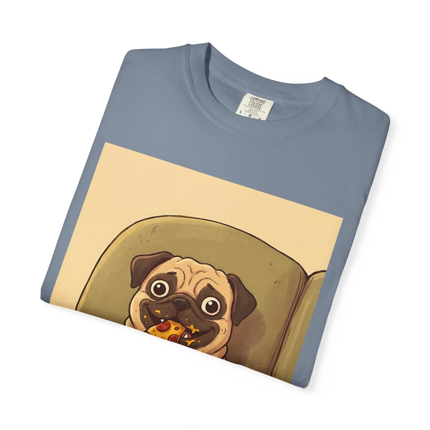 Pug Eating Pizza T-shirt
