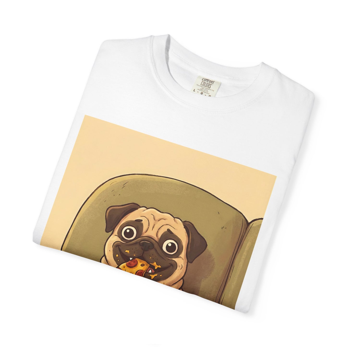 Pug Eating Pizza T-shirt
