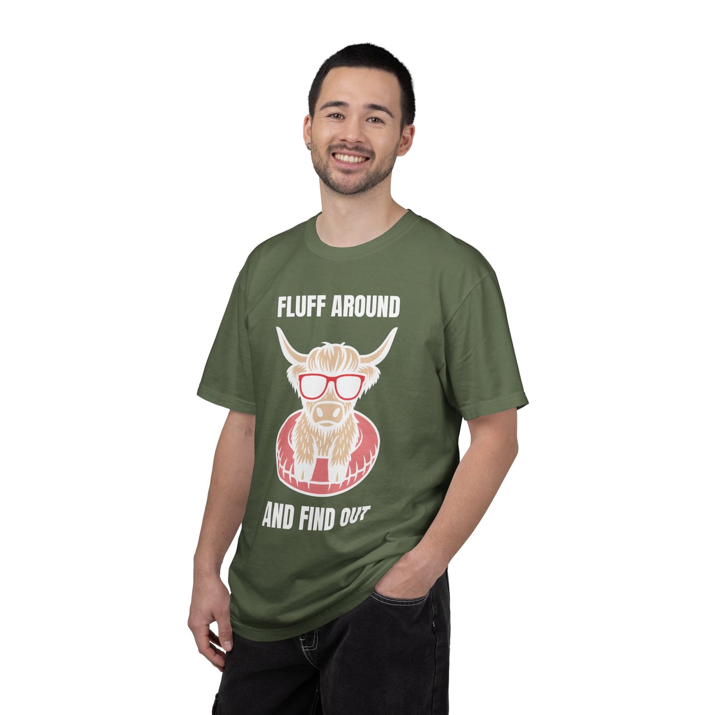 Hipster Highland Cow T-shirt
