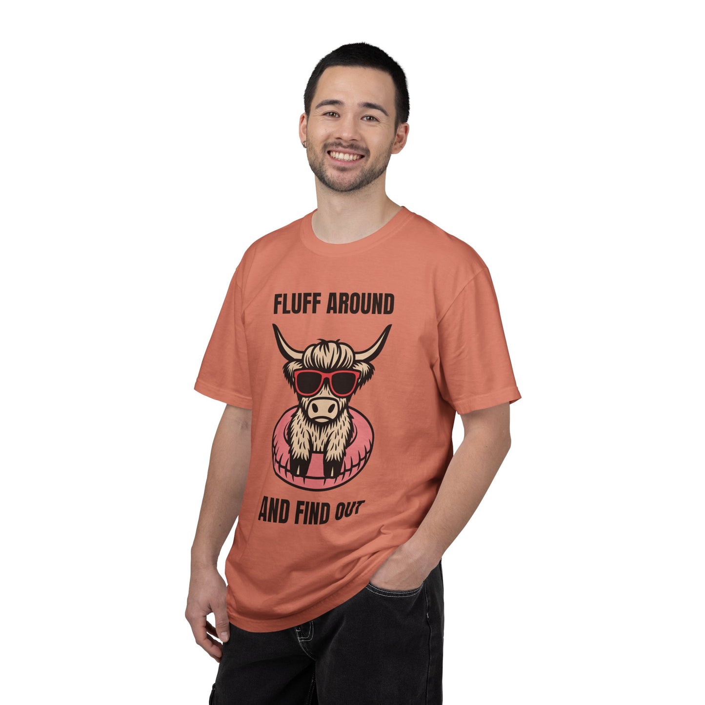 Fluff Around and Find Out Highland Cow T-Shirt