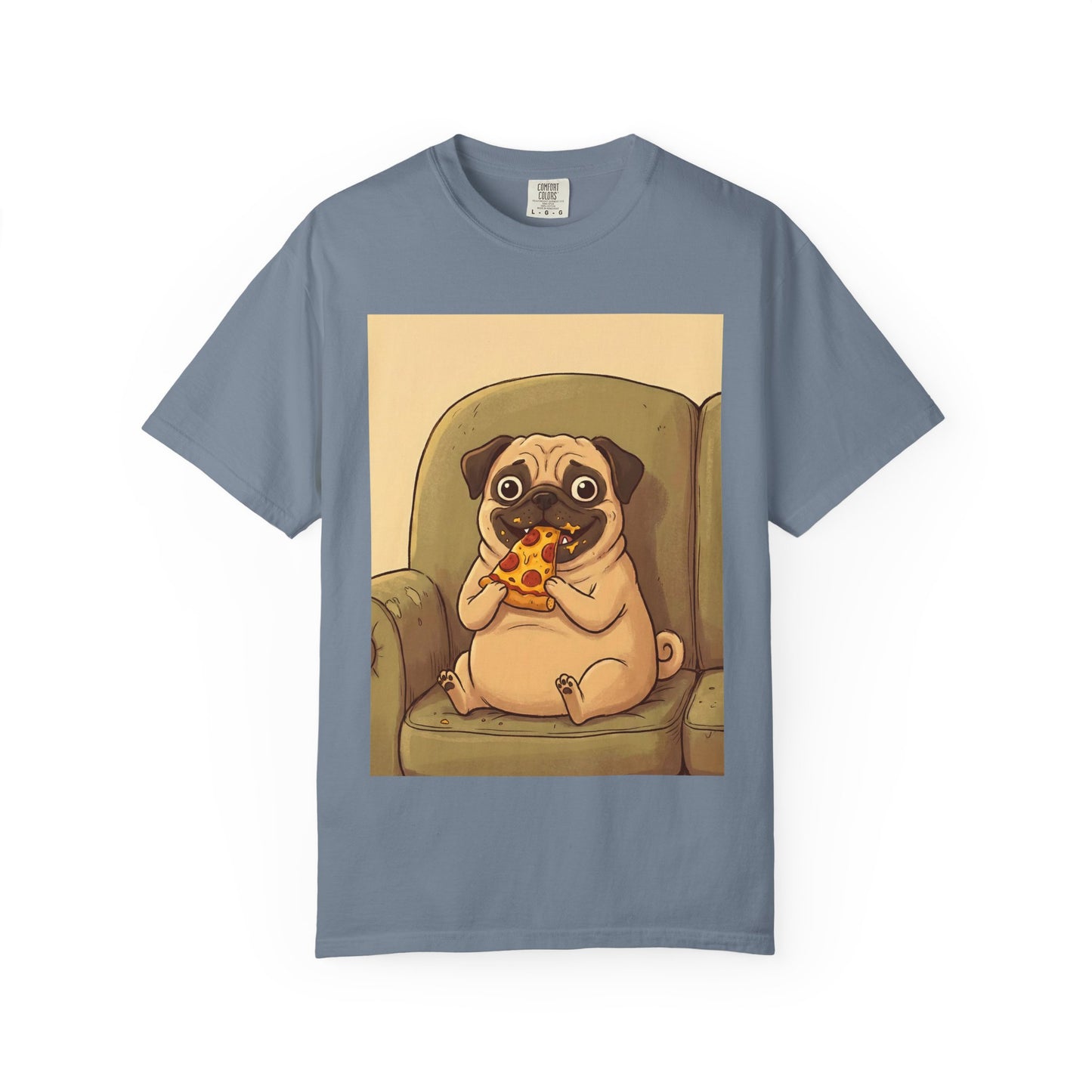 Pug Eating Pizza T-shirt