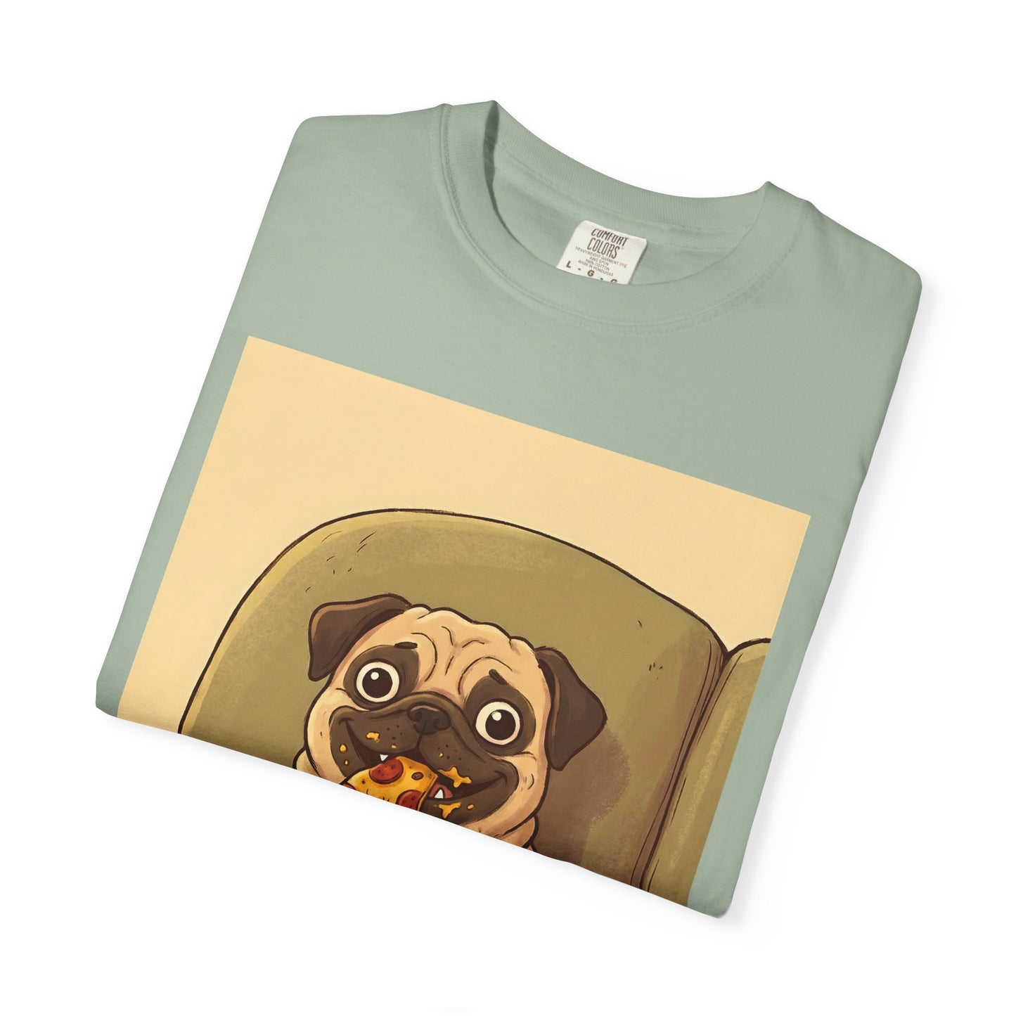 Pug Eating Pizza T-shirt