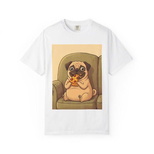 Pug Eating Pizza T-shirt