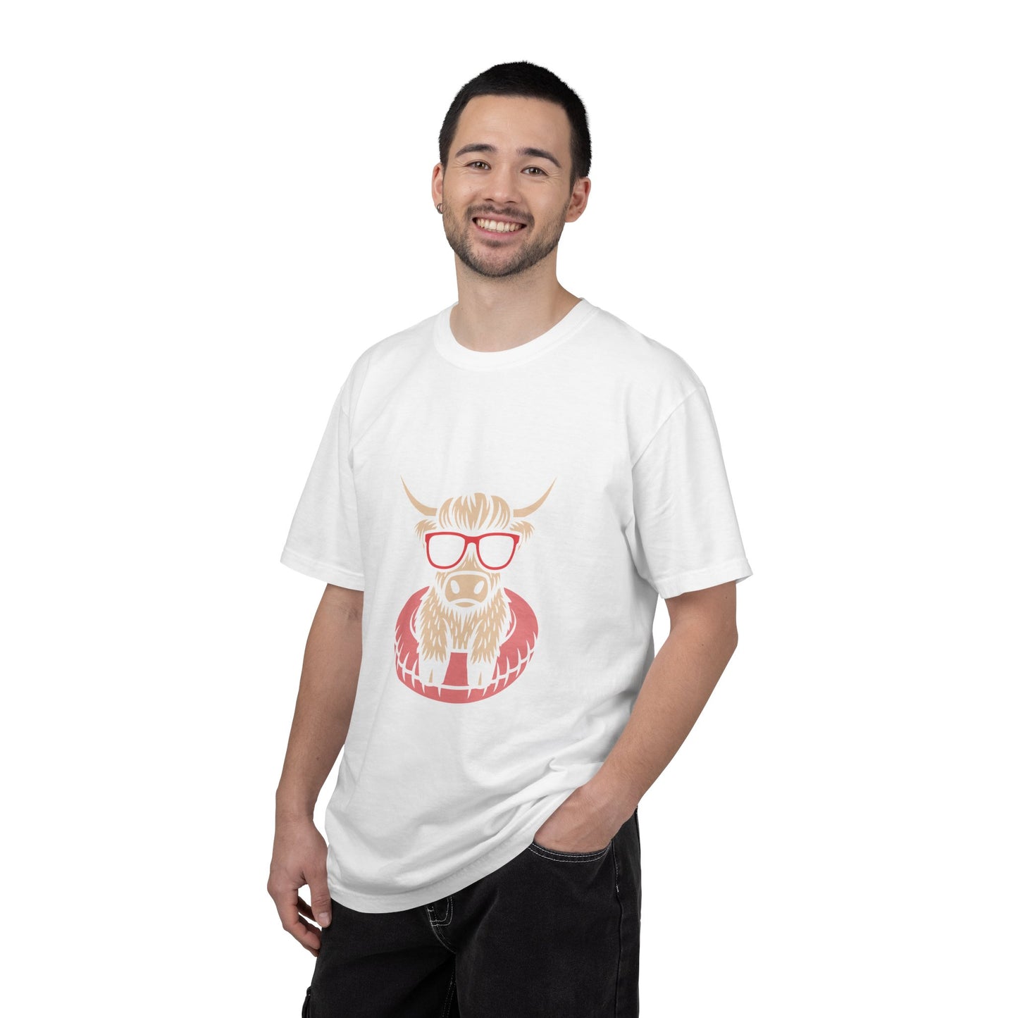 Hipster Highland Cow T-shirt