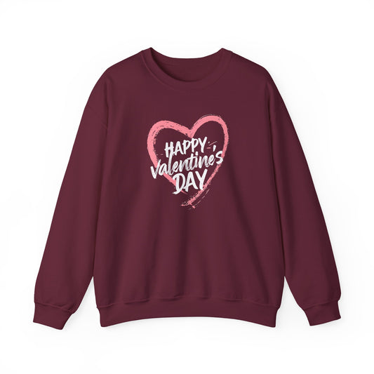 "Happy Valentine's Day" Crewneck Sweatshirt