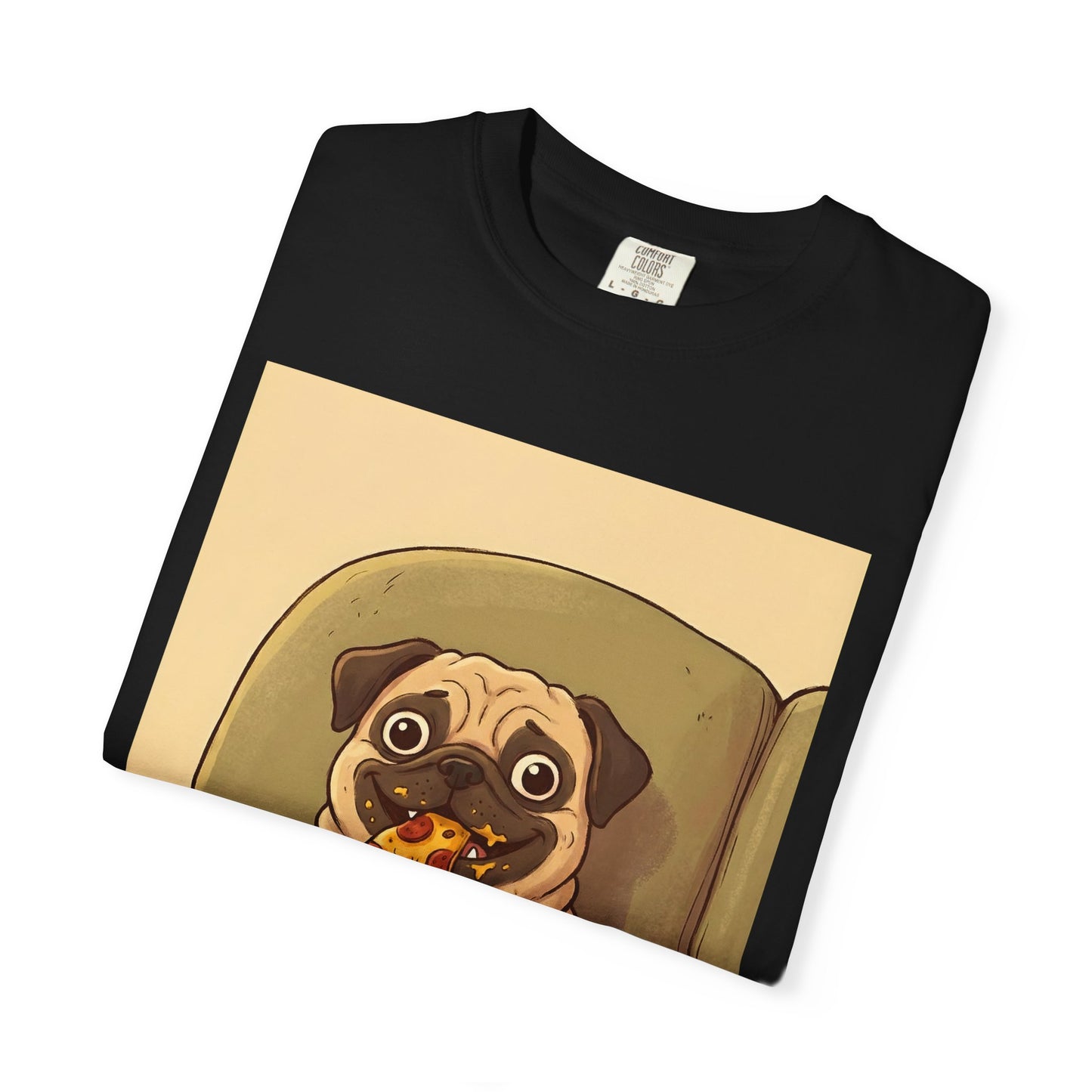 Pug Eating Pizza T-shirt