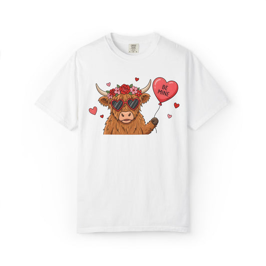 Highland Cow Be Mine Valentine Tee